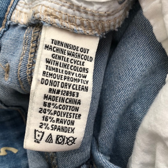 Indigo Rein 5 destroyed ripped skinny light wash - Picture 5 of 8